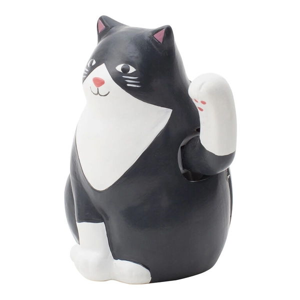 Kikkerland Solar Cat Waving Figure