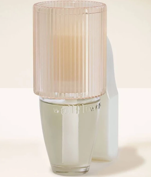 Bath & Body Works Champagne Sparkly Fluted Nightlight Wallflowers Plug-in and Nightlight