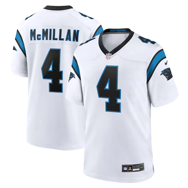 Tetairoa McMillan Carolina Panthers Nike Game Jersey - White