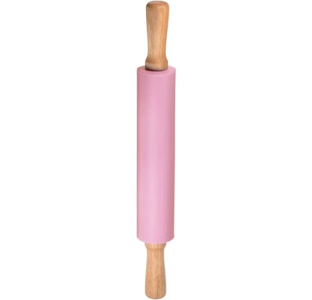 Unique Bargains Silicone Rolling Pins For Baking 43cm X 5.2cm, Pink