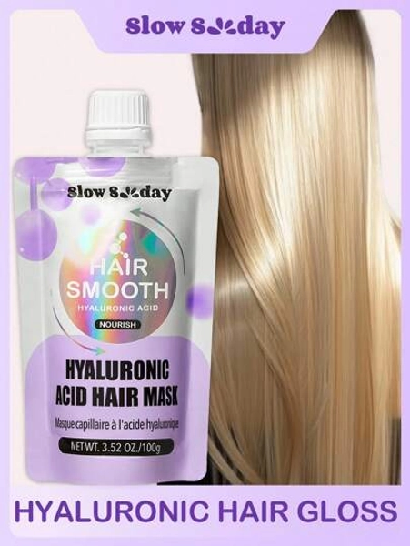 SlowSunday Hyaluronic Acid Hair Mask, Protein-Rich Ingredients, Deliver Intense Hydration, Replenish And Strengthen Hair