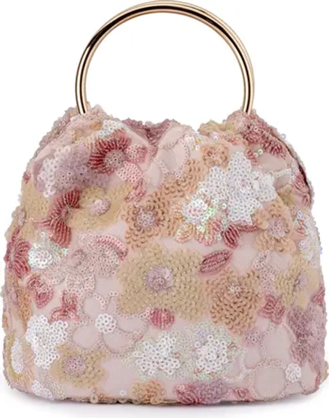 Alfie Floral Sequin Top Handle Bag