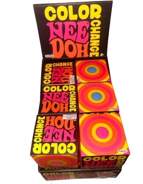 NeeDoh Color Change Ball 6 2 Pink, 2 Blue, & 2 Yellow