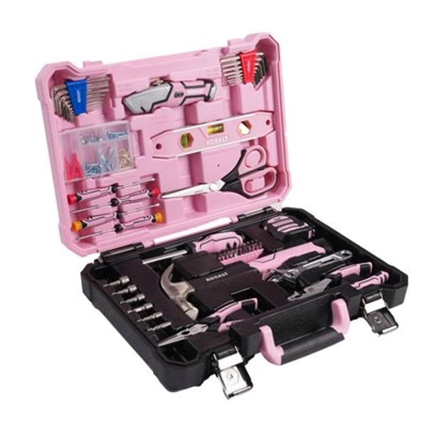 Kobalt 158 -Piece Pink Household Tool Set with Folding Case | 56155