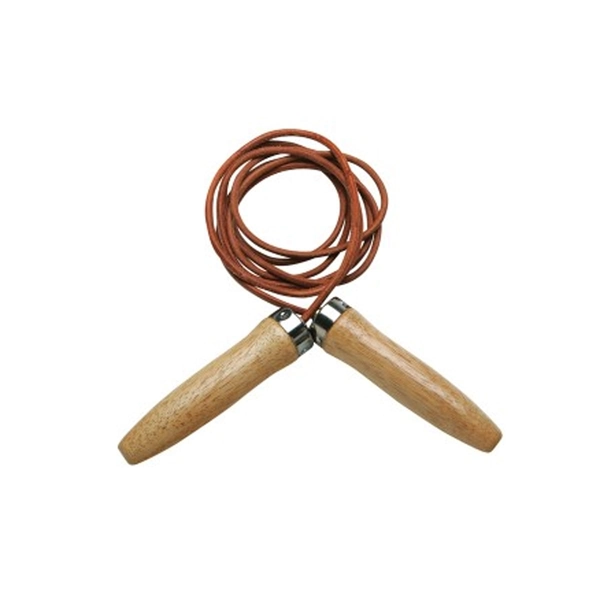 PRO Leather Jump Rope Wooden Handles