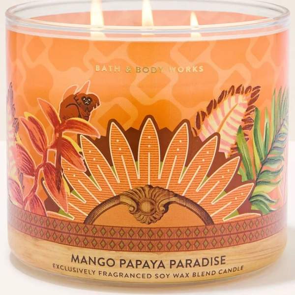 Bath & Body Works Mango Papaya Paradise 3-Wick Candle