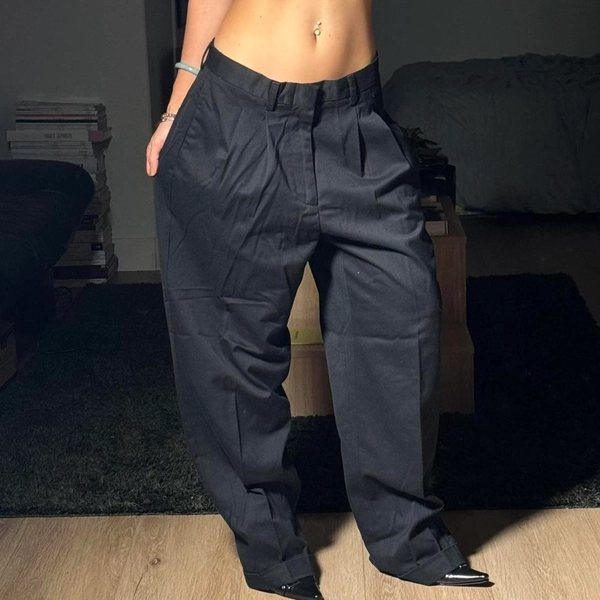 Vintage Brooks Brothers Black Pleated Trousers...