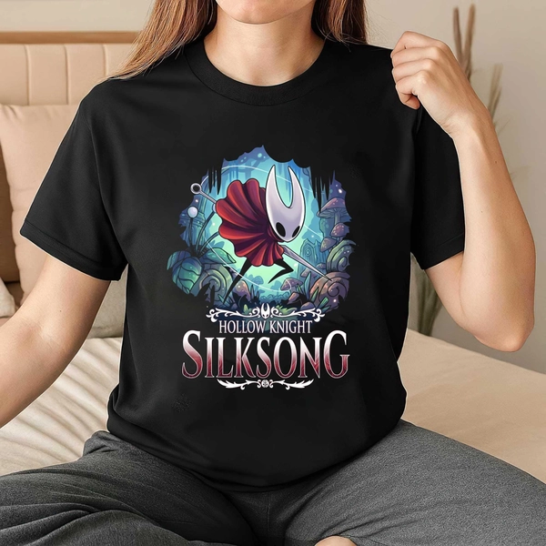 Vintage Silksong Chibi Hornet Tee Hollow Knight Indie Game Shirt Kawaii Hornet Merch Gift for Gamers Retro Hollow Knight Silksong Apparel
