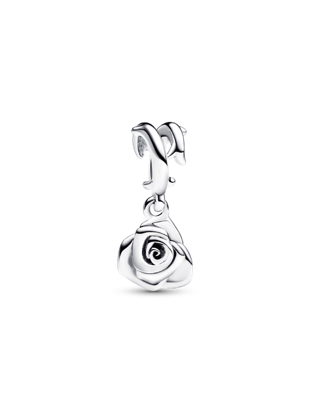 Rose in Bloom Dangle Charm