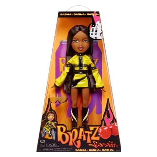 Bratz Scorchin' Sasha Fashion Doll with Accessories: Articulated with Removable Clothes & Accessory Pieces