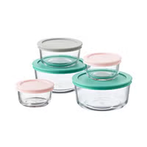Pyrex Square Simply Store Glass Food Storage Container Set of 10