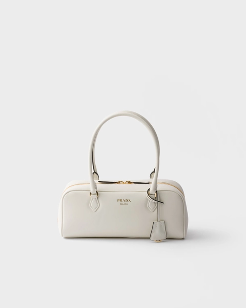 Medium leather top-handle bag