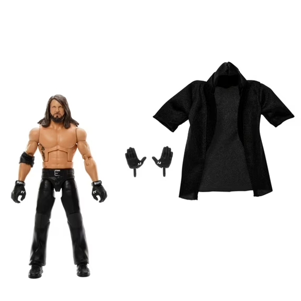 WWE Elite AJ Styles Action Figure, Series #116 6-inch Collectible with Articulation & Accessories