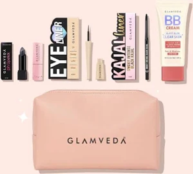 5-Products Makeup Kit – Smudge‐Proof Kajal Gel Eyeliner