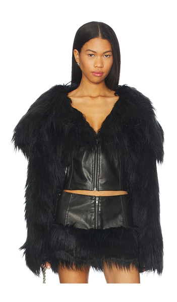 Faux Fur Cropped Jacket
