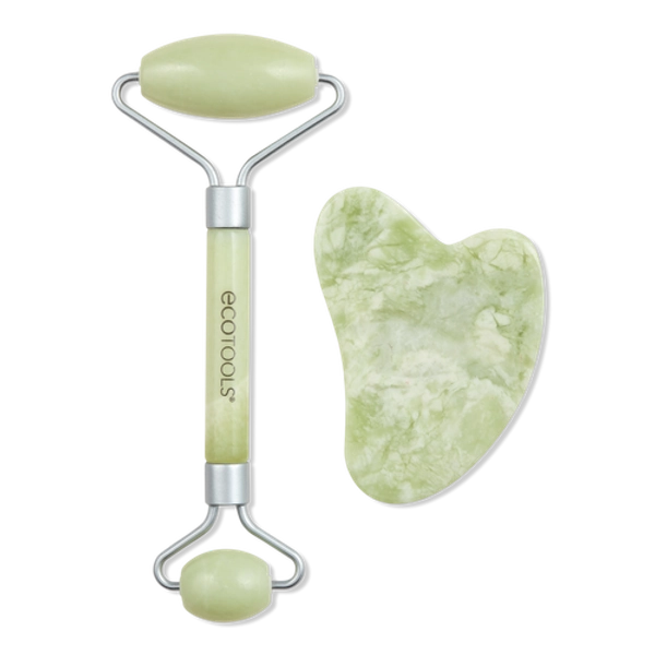 Jade Roller + Gua Sha Stone Facial Duo