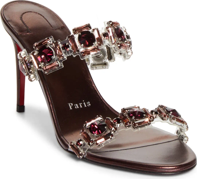 Christian Louboutin Just Jewel Crystal Embellished Stiletto Sandal | Nordstrom