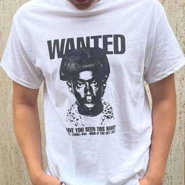 Tyler The Creator Wanted Tour Short Sleeve White Color Shirt Vk03867