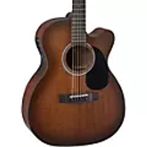 Mitchell T333CE-BST Mahogany Auditorium Acoustic-Electric Guitar Edge Burst
