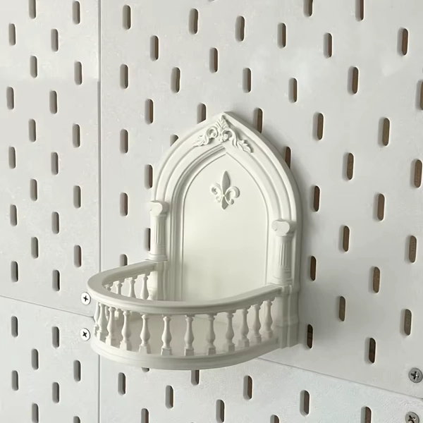 1pc European Style Balcony Hanging Rack - Durable Plastic Display Stand for Succulents, Plants, Figurines & Collectibles - AliExpress 15