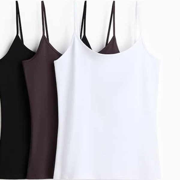 H&M Ladies 3-Pack Cotton Tank Tops