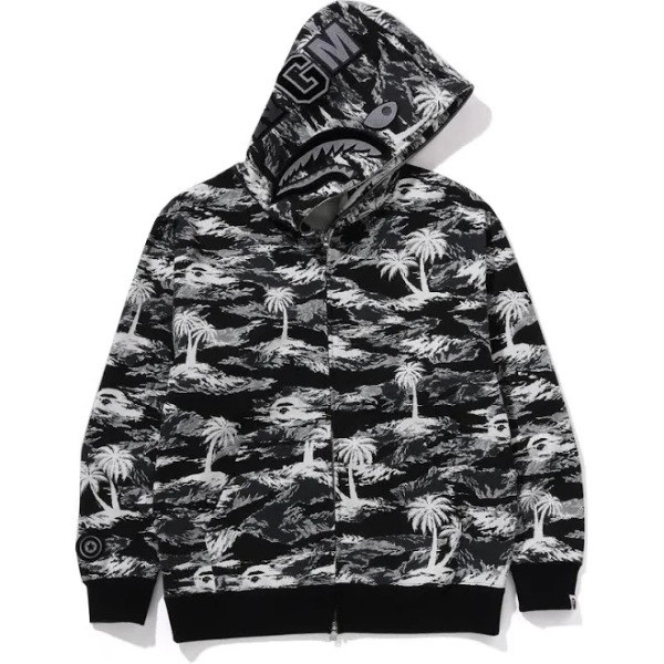 PALM TREE Men's Relaxed Fit Shark Hoodie