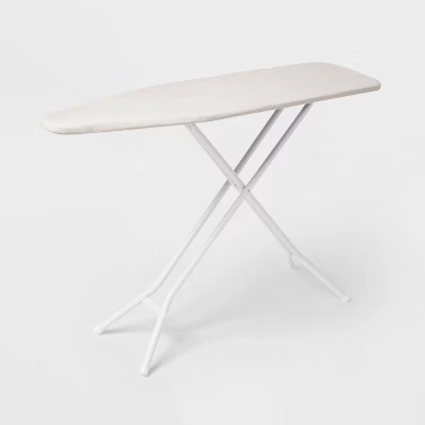 Standard Ironing Board White Metal with Creamy Chai Cover - Brightroom™