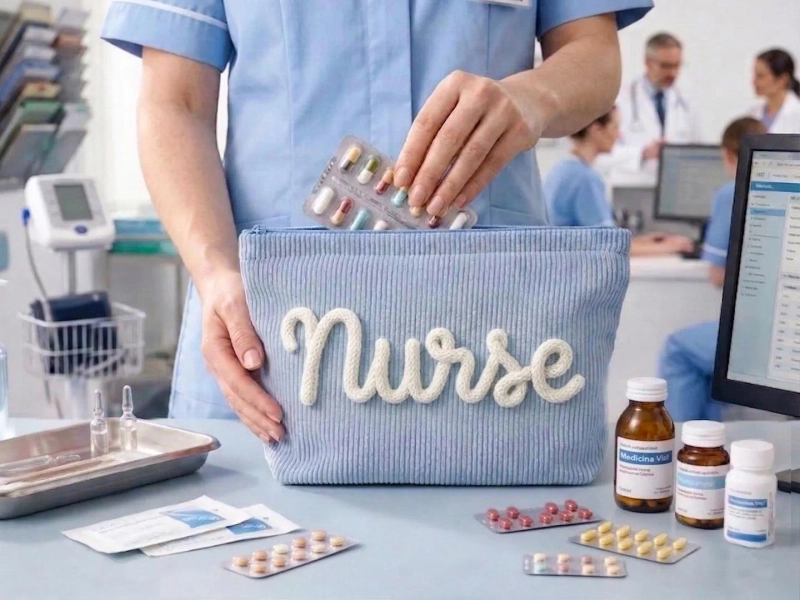 Custom Nurse Gift,Name Cosmetic Bag,Medical School Makeup Bag,Nurse Pencil Pouch,Nurse Graduation Gift