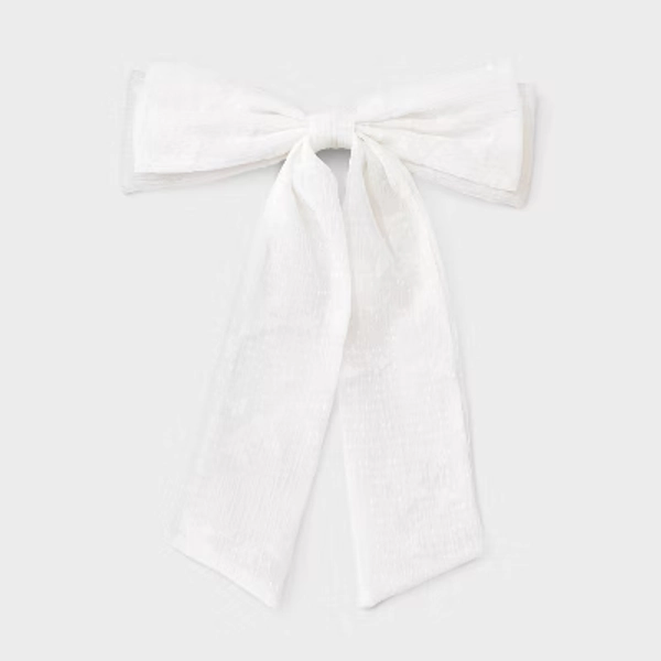 Girls' Butterfly Bow - Cat & Jack™ White