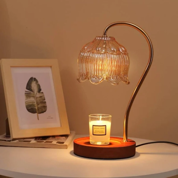 House of Hampton Stylish Brown Candle Warmer Lamp