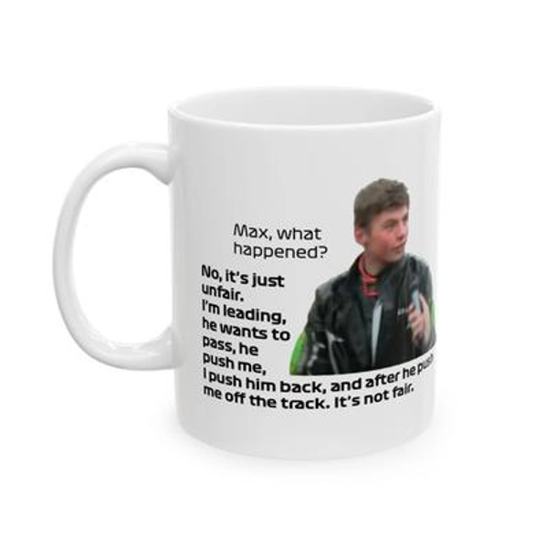 The Inchident - Ceramic Mug (11oz) - Nothing, just an INCHIDENT! - Max vs Charles - Formula 1 (Nothing just an incident)