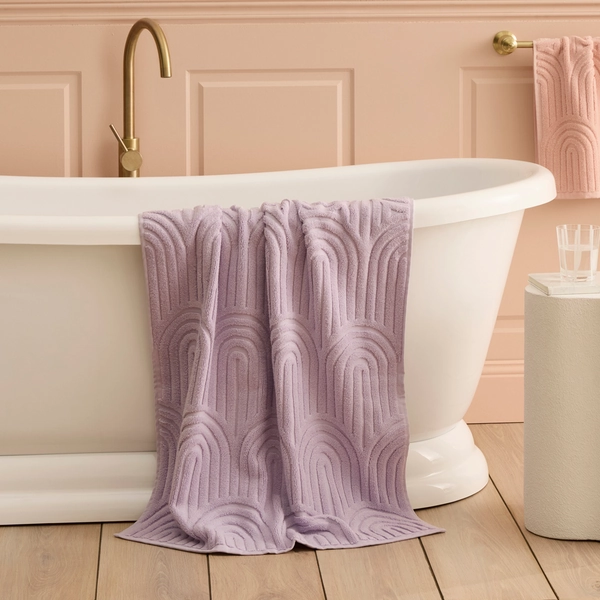 Archie Light Lilac Towel Range | Adairs