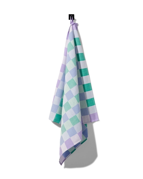 theedoek 65x65 katoen met ruiten
