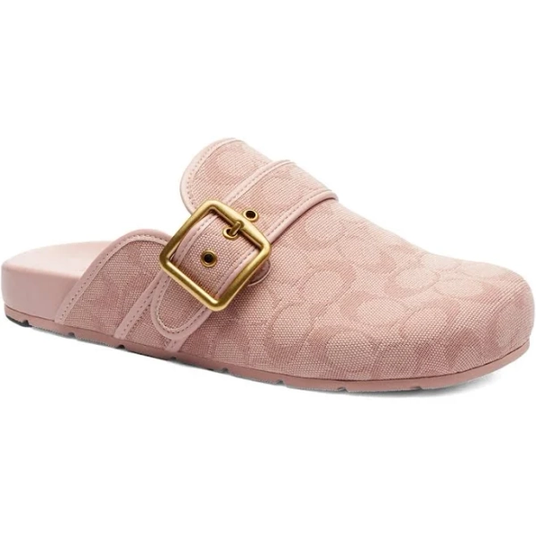 Coach Women-s Archival Buckle Canvas Clog