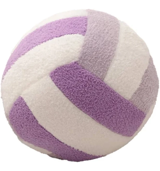 24cm Volleyball Stuffed Pillow Cushion Colored Plush Toy Balls Winter Soft Stuffed Plushies Sports