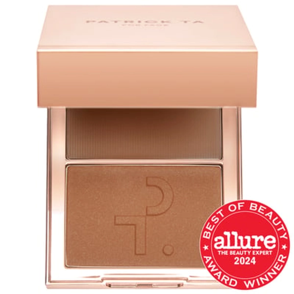 PATRICK TA Major Sculpt Crème Contour & Powder Bronzer Duo She's Sculpted 0.24 oz crème and 0.23 oz powder / 6.8 g crème and 9 g powder