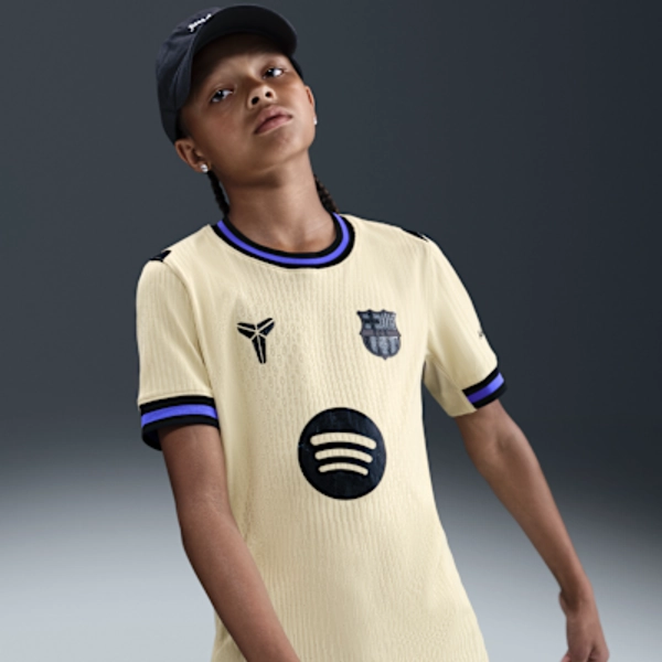 F.C. Barcelona 2025/26 Match Away Older Kids' Kobe Dri-FIT ADV Football Authentic Shirt