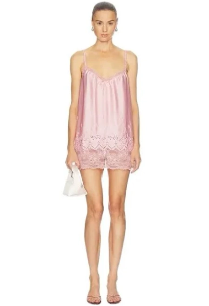 Frankies Bikinis First Crush Satin Babydoll Dress
