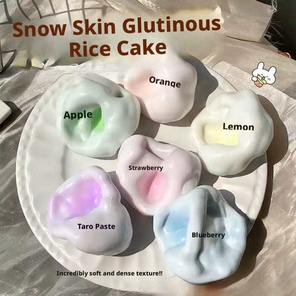 Super Soft, Moldable Cold Cover Glutinous Rice Dumplings Handmade Ball Squeezing Toy Noisy Ball Squeaky Venting Stress-relief