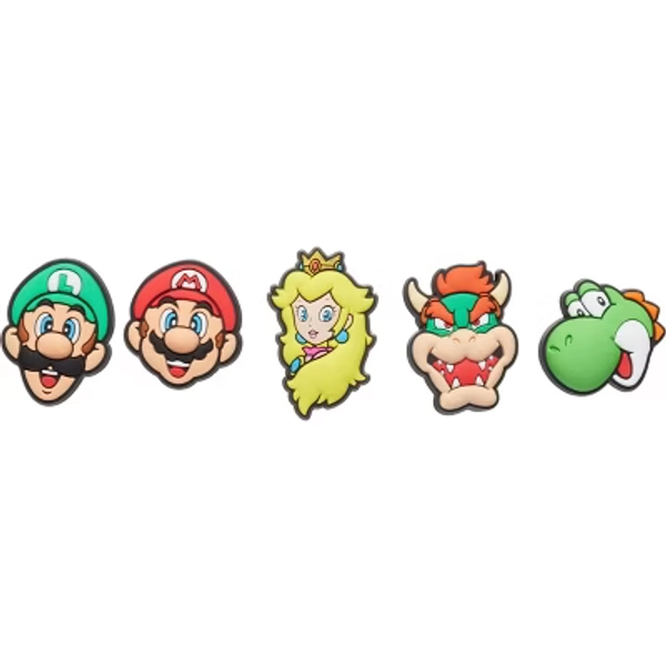 Crocs Jibbitz Super Mario Nintendo Shoe Charms 5-Pack