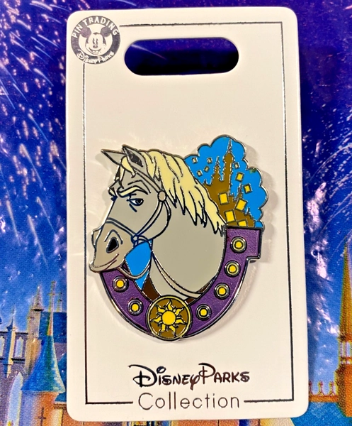💛 Disney Maximus Tangled Rapunzel Storybook Steeds Pin LR Horseshoe Horse Pin