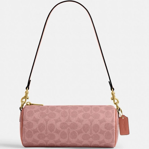 Coach Women's Signature Canvas Barrel Bag