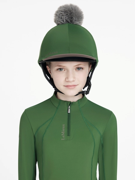 Classique Pom Hat Silk Hunter Green One Size