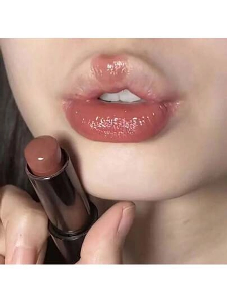 Waterproof Moisturizing Mirror Finish Reddish-Brown Lipstick/Lip Gloss, Romantic Gift For Valentine Day