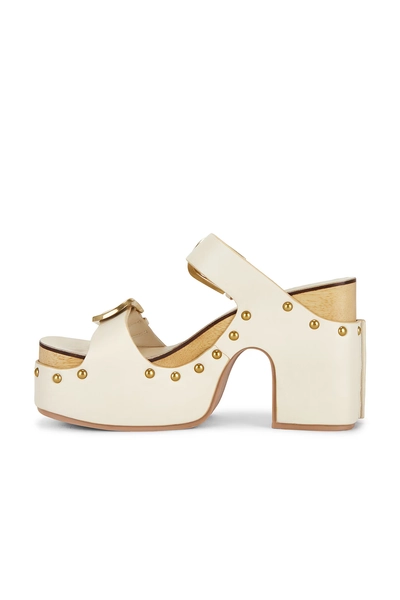 Zimmermann Alight Wedge Sandal in Milk | REVOLVE