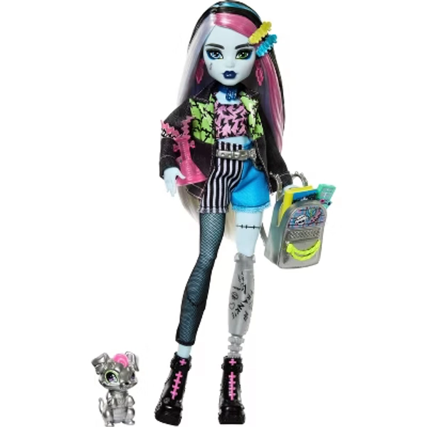 Monster High 12.7" Frankie Stein Fashion Doll with Pet Watzie and Accessories