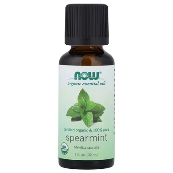 NOW Foods, Organic Essential Oils, Spearmint, 1 fl oz (30 ml)