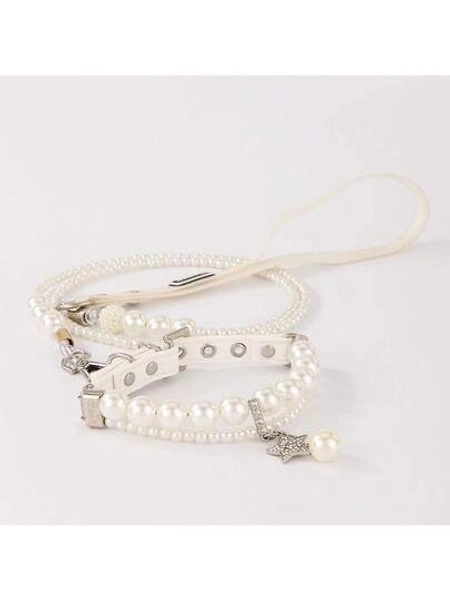 1 Piece Exquisite Collar Leash Neck Ring Cat Necklace Small And Medium-Sized Dog Pendant Dog Ring Neck Ring Jewelry - Size Collar SX: 2*29CM (strap Length)