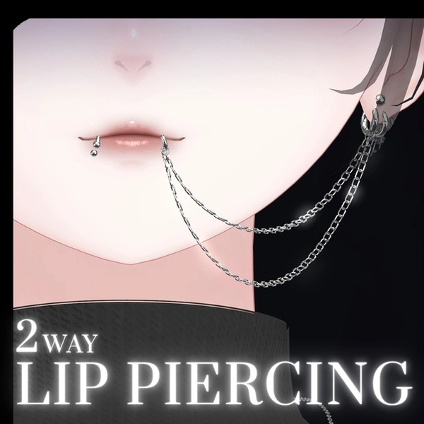 【10アバター対応】2WAY Lip piercing