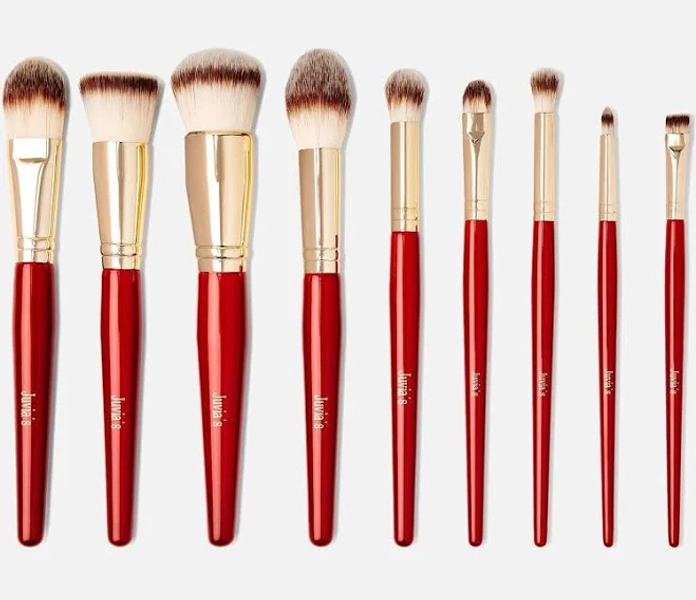 Juvia's Place Pro Red Makeup Brush Set